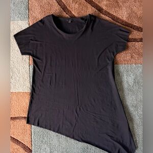 COS Asymmetric Hem Black Women's Top